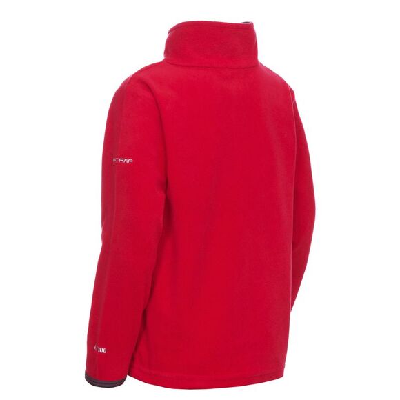 Trespass Childrens Boys Etto Half Zip Fleece Top / Red - Picture 2 of 5